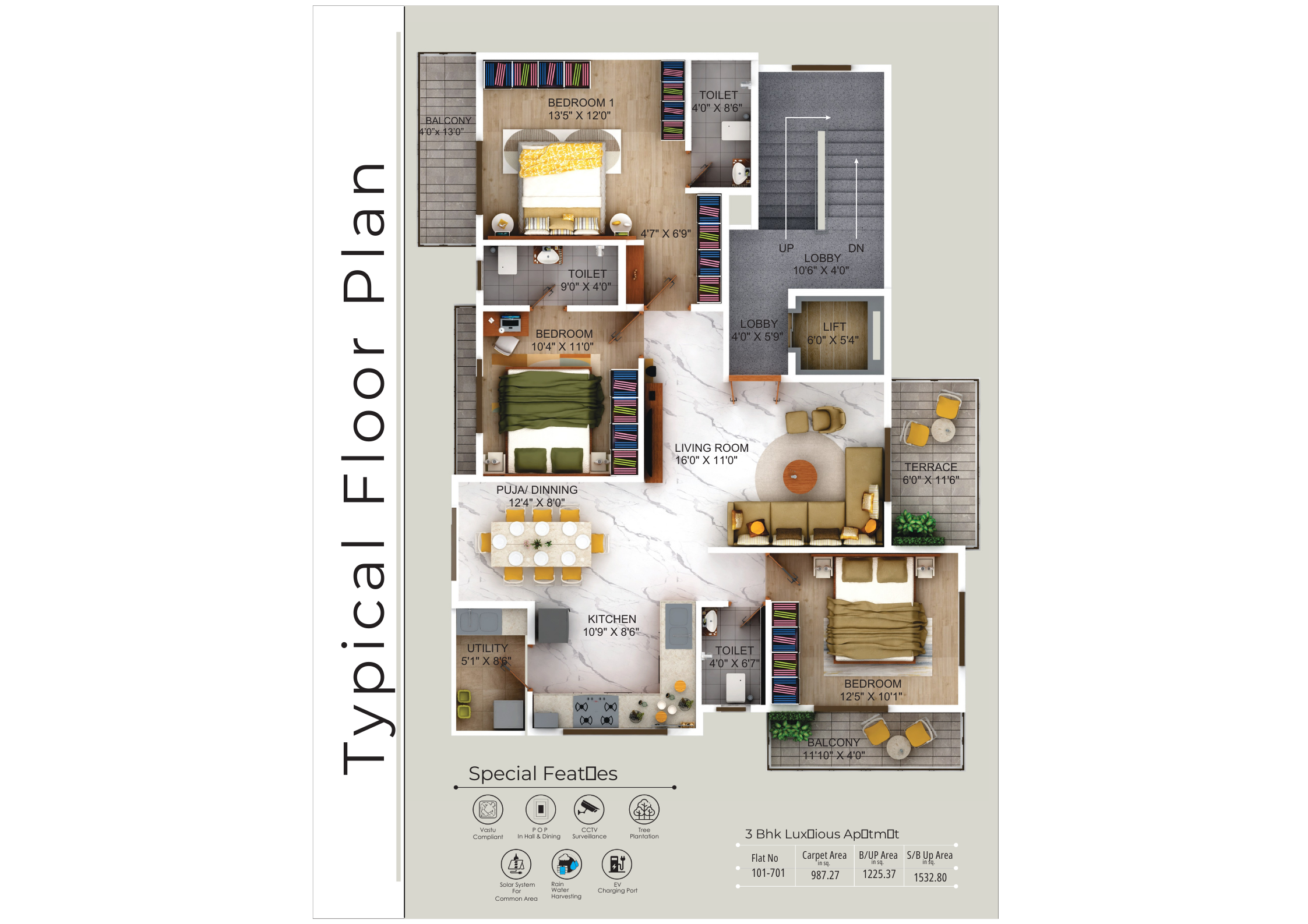 Rohini Apartment - A&T Buildcon 2