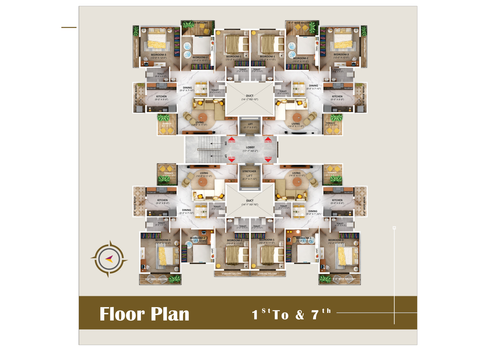Sonali Apartment - M&T Buildcon 3