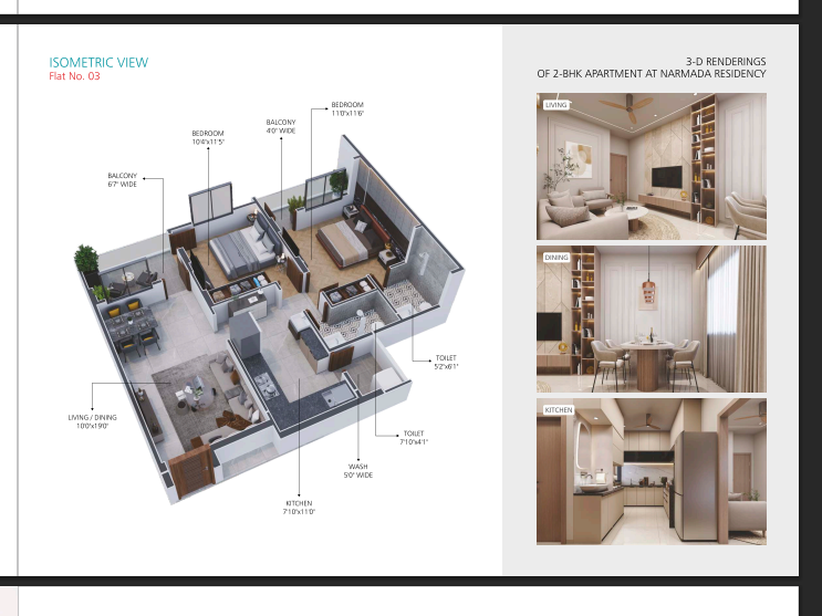 Narmada Residency 2BHK , Nagpur 5