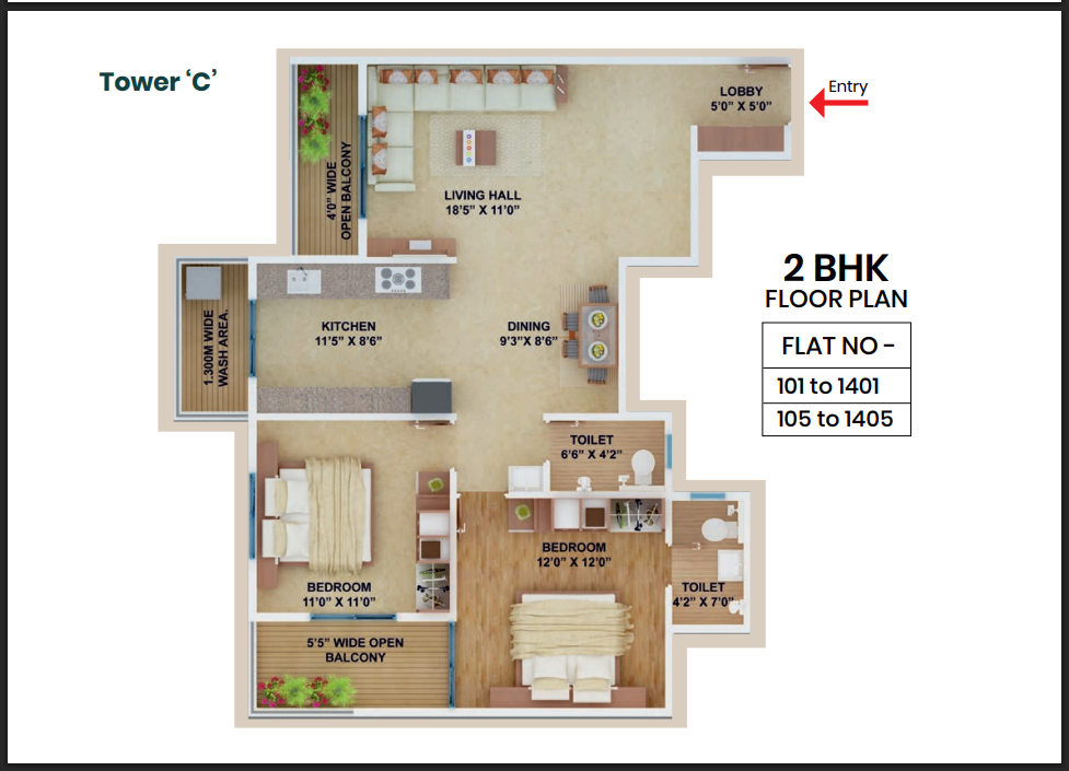 Pyramid amara Nagpur 2BHK & 3BHK, Nagpur 2